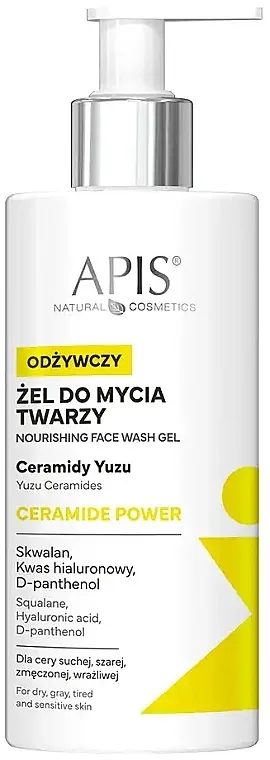 APIS Natural Cosmetics Ceramide Power Hranljivi gel za pranje lica
