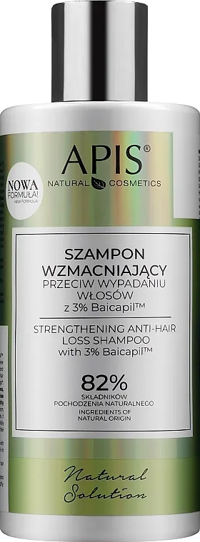 Apis Natural Solution Šampon za jačanje protiv ispadanja kose s 3% Baicapila