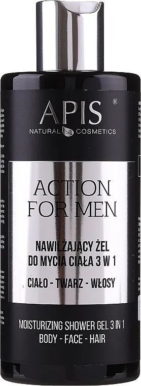 APIS Professional Action For Men Hidratantni gel za tuširanje 3 u 1