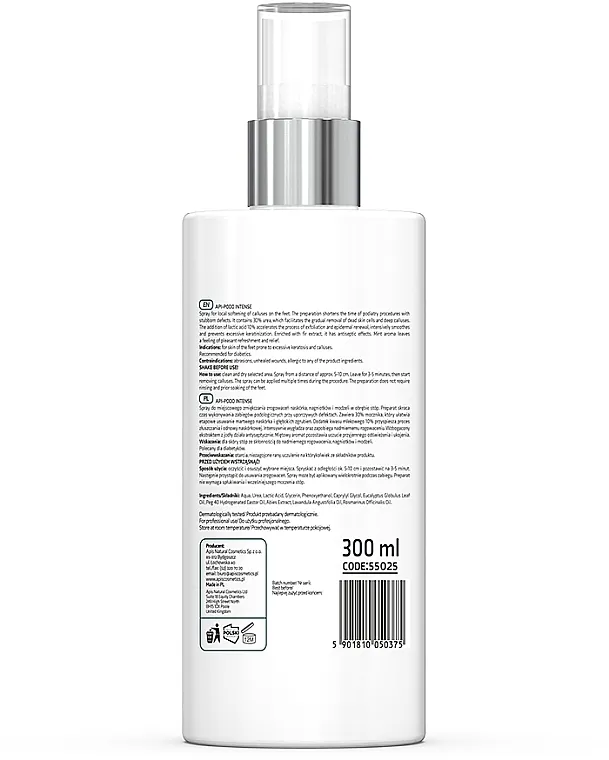 Apis Professional Api-Podo Intense Foot Softening Spray Sprej za omekšavanje stopala sa AHA, BHA i ureom 30%