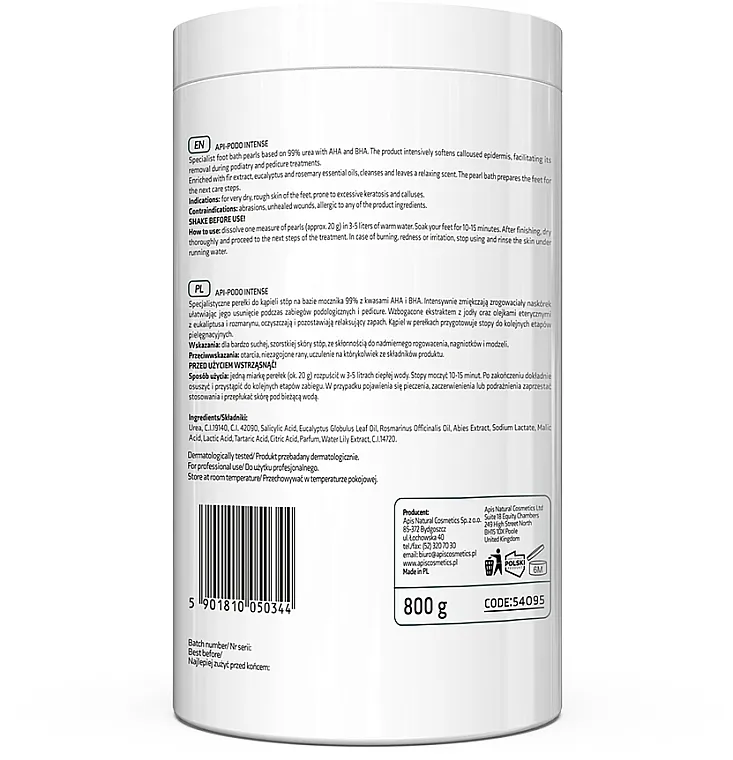 Apis Professional Api-Podo Intense Intensive Softening Foot Pearls Intenzivne perle za omekšavanje stopala sa AHA i BHA