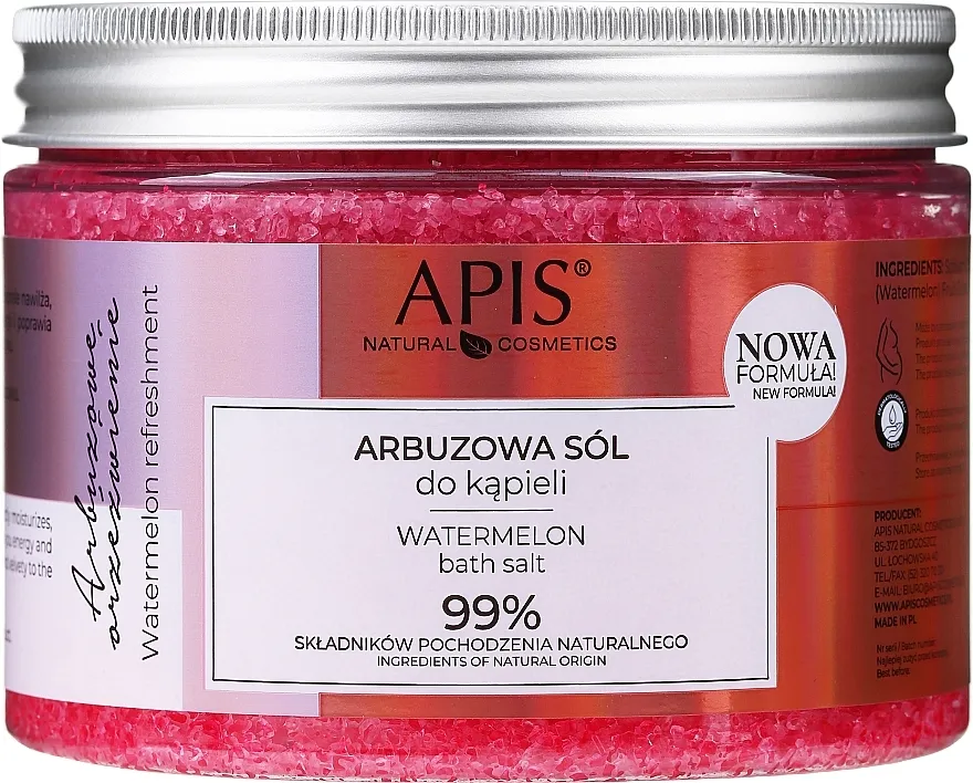 APIS Professional Moisturizing Bath Salt Hidratantna sol za kupanje s ekstraktom lubenice i dinje