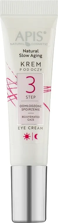 APIS Professional Natural Slow Aging Eye Cream Step 3 Krema za područje oko očiju s iluminirajućim pigmentom