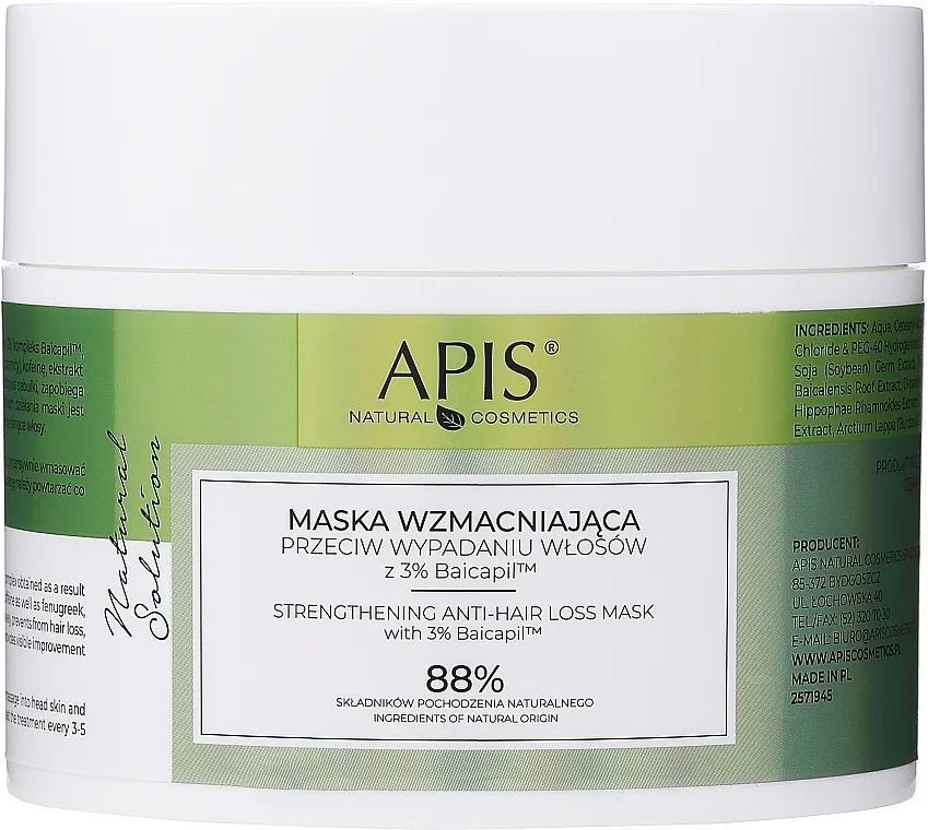 APIS Professional Natural Solution Mask Maska za jačanje kose