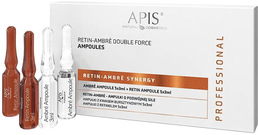APIS Professional Retin-Ambre Synergy Ampule za lice dvostruke snage