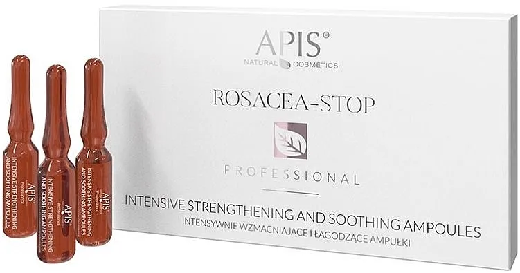 APIS Professional Rosacea-Stop Intensive Strengthening And Soothing Ampoules Ampule za intenzivno učvršćivanje i umirivanje