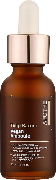 Apothe Tulip Barrier Vegan Ampoule Ampula serum za lice sa crnim tulipanom