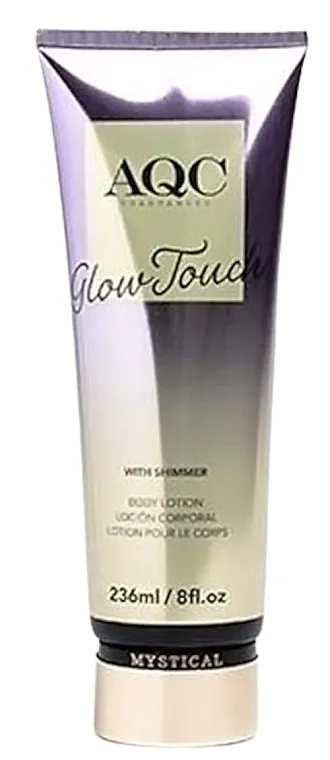 AQC Fragrances Glow Touch Body Lotion With Shimmer Losion za telo sa sjajem, ljubičasti