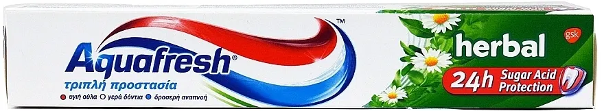 Aquafresh Herbal Toothpaste Teeth Triple Protection 6 Pasta za zube