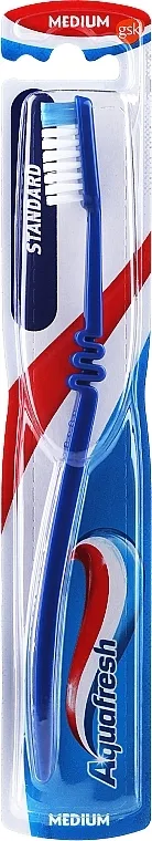 Aquafresh Standard Medium Srednje tvrda četkica za zube, plava