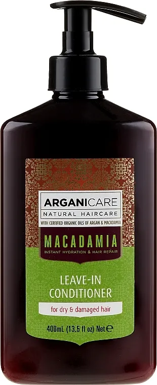 Arganicare Macadamia Leave-in Conditioner Regenerator koji se ne ispire za suhu i oštećenu kosu