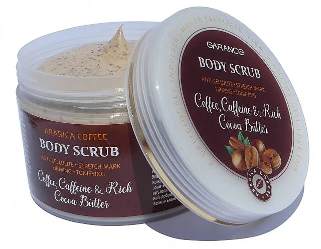 Aries Cosmetics Garance Body Scrub Coffee, Caffeine &amp; Rich Cocoa Butter Piling za telo protiv celulita i strija