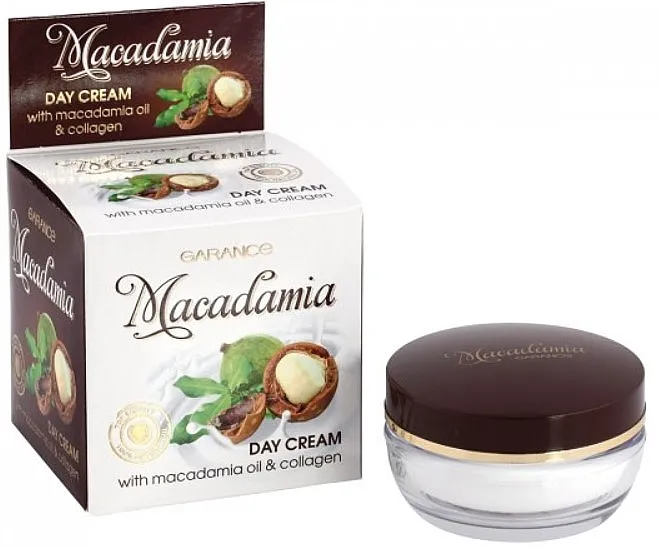 Aries Cosmetics Garance Macadamia Day Cream Umarajuća i regenerativna dnevna krema za lice sa makadamija uljem i kolagenom