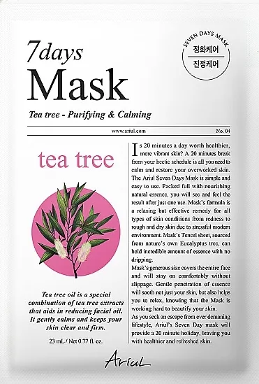 Ariul 7 Days Mask Maska u listićima Tea Tree