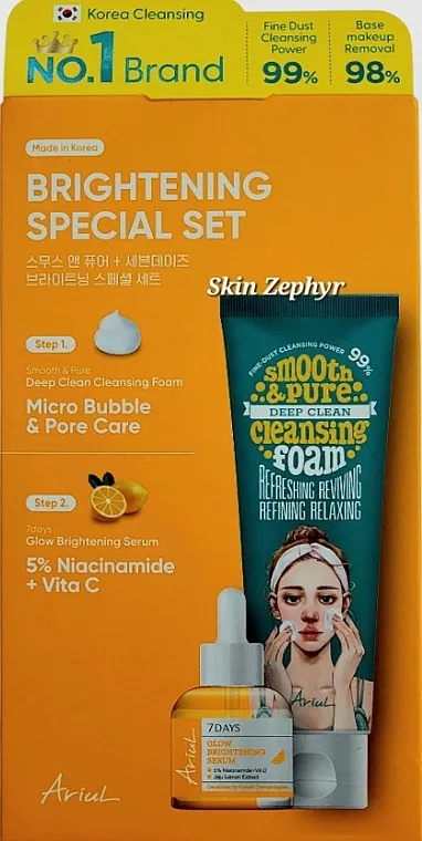 Ariul Brightening Special Set (ser/20ml + foam/120ml)