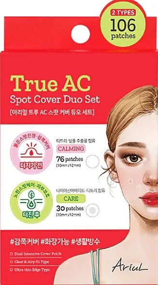 Ariul True AC Spot Cover Duo Set In Box Set od dve vrste tačkica flastera za lice