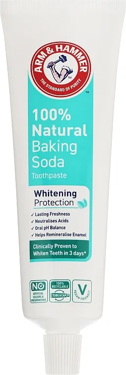 Arm &amp; Hammer 100% Natural Baking Soda Whitening Protection Toothpaste Izbeljujuća pasta za zube
