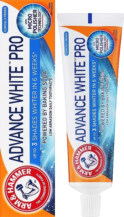 Arm &amp; Hammer Advanced White Pro Toothpaste Pasta za izbeljivanje zuba sa sodom bikarbonom