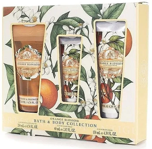 Aromas Artesanales De Antigua Orange Blossom Bath &amp; Body Collection (sh/gel/200ml + b/cr/130ml + h/cr/60ml) Set
