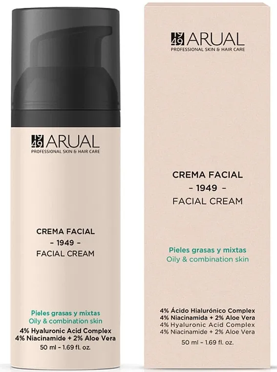 Arual Anti-Aging Cream Oily &amp; Combination Skin Krema protiv starenja za masnu i mešovitu kožu