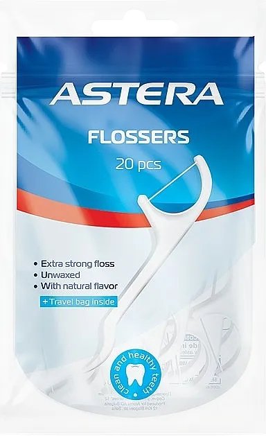 Astera Active+ Flossers Čačkalice sa zubnim koncem