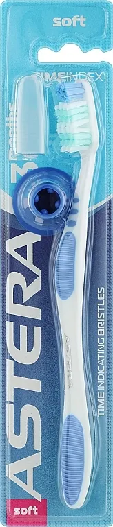 Astera Time Index Toothbrush Četkica za zube sa tajmerom, belo-plava