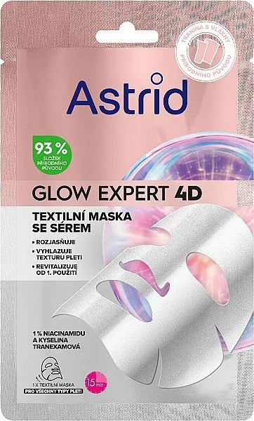Astrid Glow Expert Textile Mask Maska za lice u listu