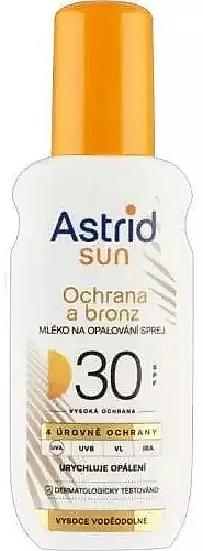 Astrid Sunscreen Spray Bronz SPF 30 Mleko u spreju za sunčanje SPF 30