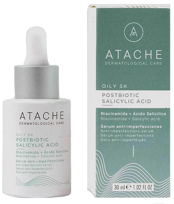 Atache Oily SK Postbiotic Salicylic Serum Postbiotički serum za lice sa niacinamidom i salicilnom kiselinom