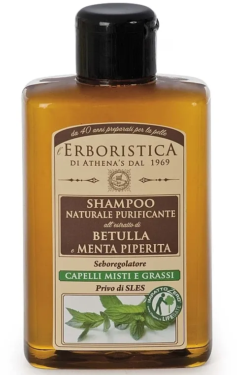 Athena's Erboristica Shampoo With Extract Of Birch And Mint Šampon s ekstraktom pupoljaka breze i mente