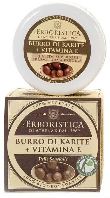 Athena's Erboristica Shea Butter With Vitamin E Univerzalna krema za lice i tijelo sa shea maslacem i vitaminom E
