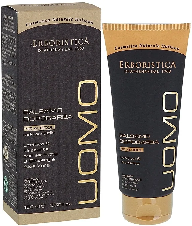 Athena's Erboristica Uomo Aftershave Balsam Balzam poslije brijanja s ekstraktima ginsenga i aloe