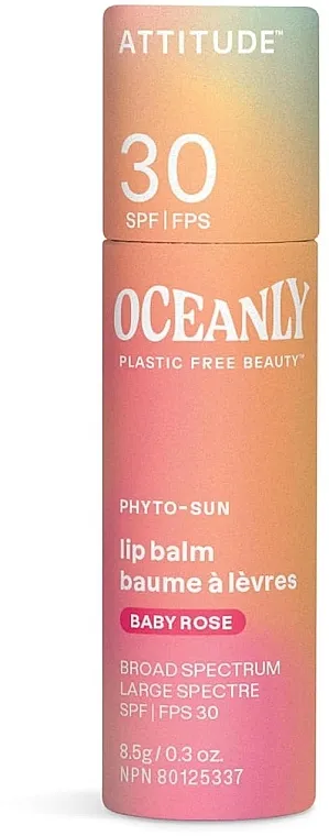Attitude Oceanly Lip Balm SPF30 with Zinc Oxide Tonirajući balzam za usne