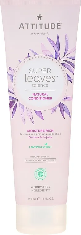 Attitude Super Leaves Conditioner Moisture Rich Intense Hydration Quinoa &amp; Jojoba Hidratantni regenerator