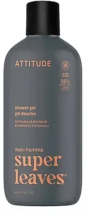 Attitude Super Leaves Men's Patchouli&amp;Bourbon Shower Gel Gel za tuširanje za muškarce