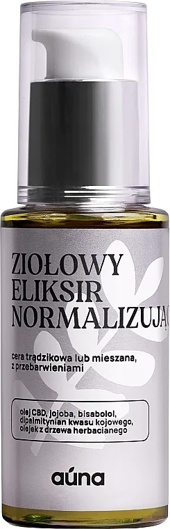 Auna Herbal Normalizing Elixir With CBD Oil Biljni normalizirajući eliksir lica s uljem konoplje