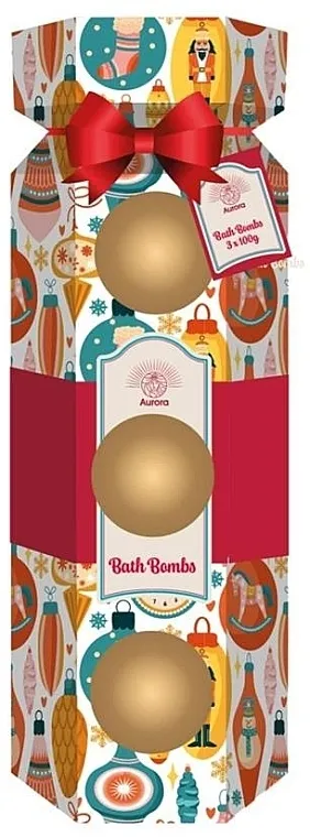 Aurora Cosmetic Bath Bomb Set (bath/bomb/3x100g) Set kugli za kupanje