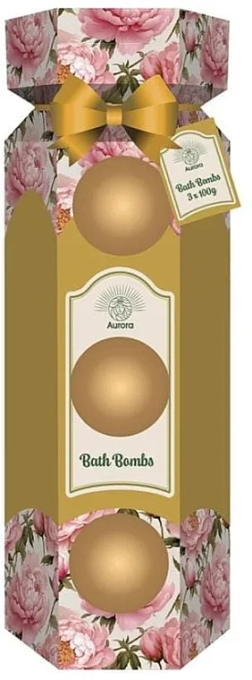Aurora Cosmetic Bath Bomb Set (bath/bomb/3x100g) Set kugli za kupanje