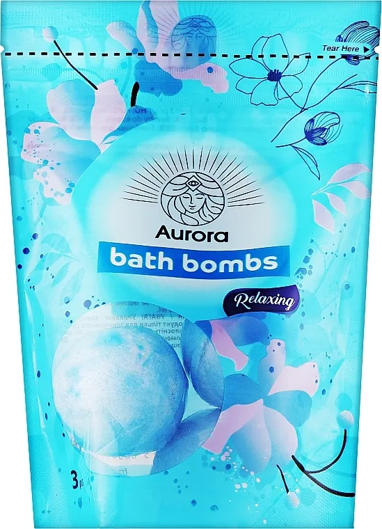 Aurora Cosmetic Bath Bomb Set Relaxing (bath/bomb/3x50g) Set kugli za kupanje