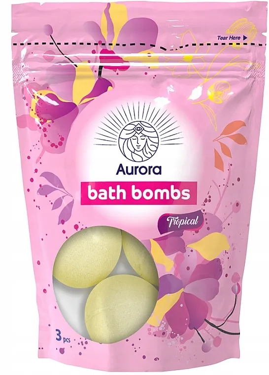 Aurora Cosmetic Bath Bomb Set Tropical (bath/bomb/3x50g) Set kugli za kupanje