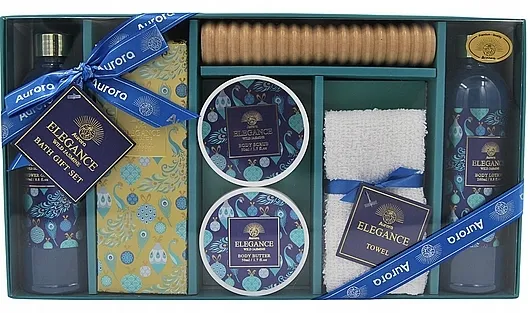 Aurora Elegance Wild Jasmine Bath Gift Set Set, 7 proizvoda