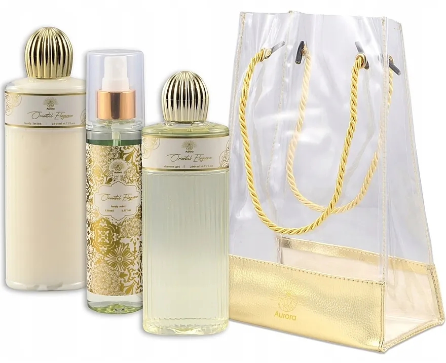 Aurora Gold Oriental Elegance (sh/gel/200ml + b/lot 200ml + b/mist/150ml) Set