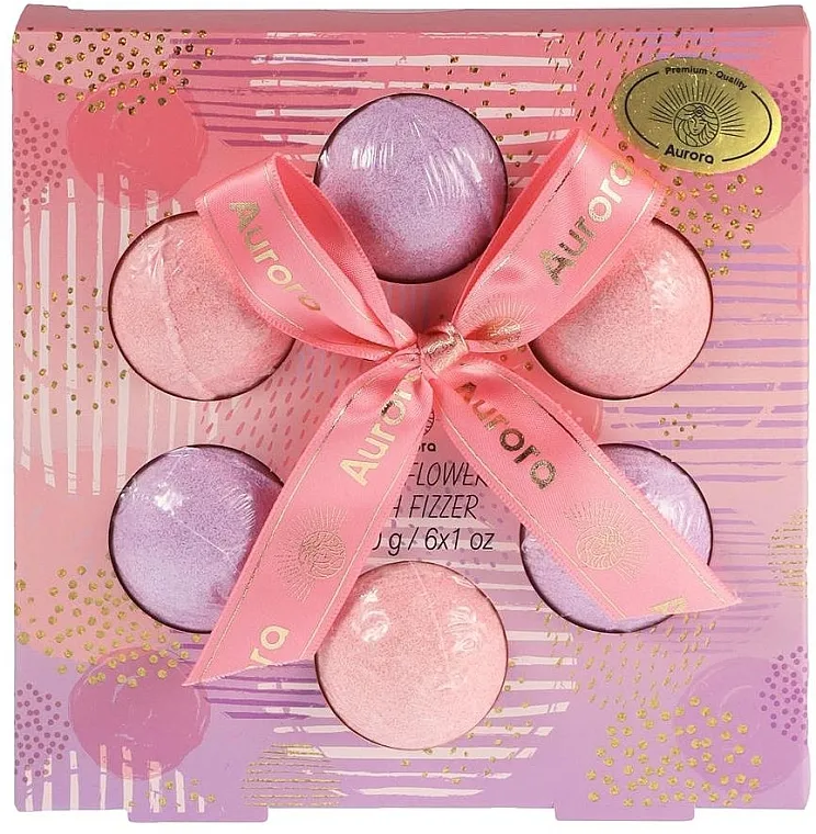 Aurora Lotus Flower Gift Set (bath/bomb/30gx6)