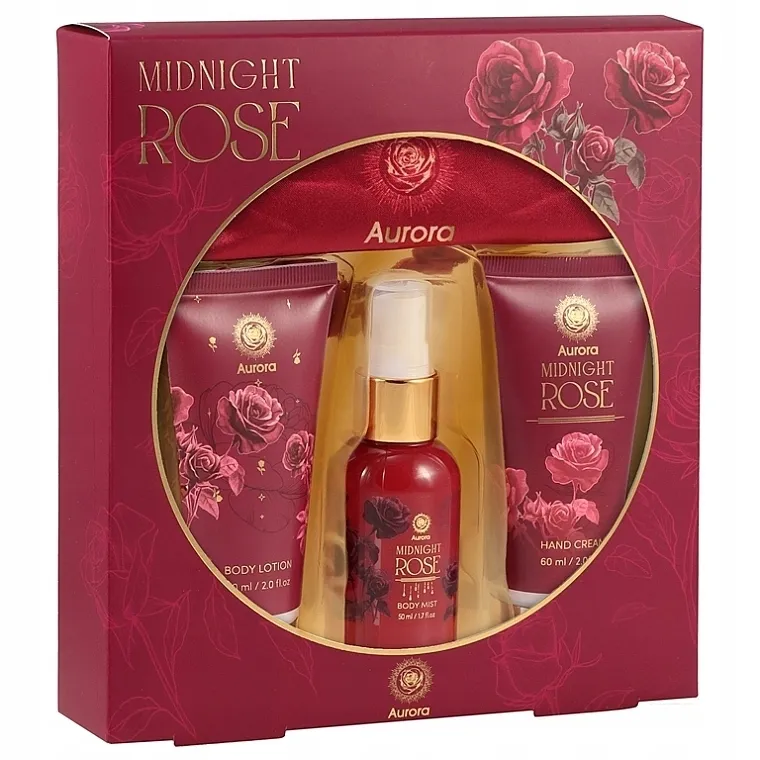 Aurora Midnight Rose (h/cr/60ml + b/lot/60ml + b/mist/50ml + headband) Komplet