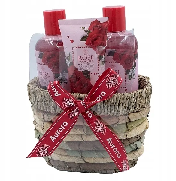 Aurora Rose Bouquet (sh/gel/180ml + shm/180ml + b/lot/60ml) Set u korpi "Buket ruža"