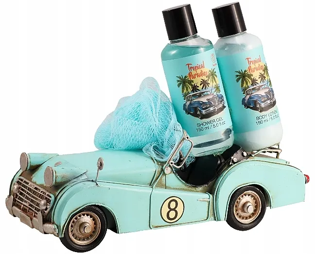 Aurora Tropical Paradise Gift Set (sh/gel/150ml + b/lot/150ml + sponge/1pcs)