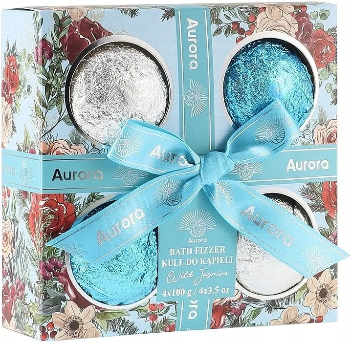 Aurora Wild Jasmine Bath Bombs Set (bath/bomb/4x100g)