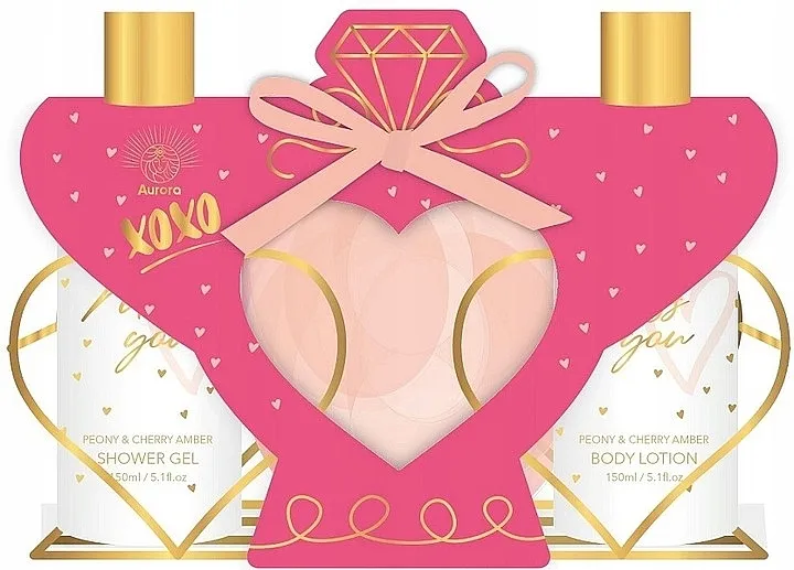 Aurora Xoxo Set (sh/gel/150ml + b/lot/150ml + sponge)