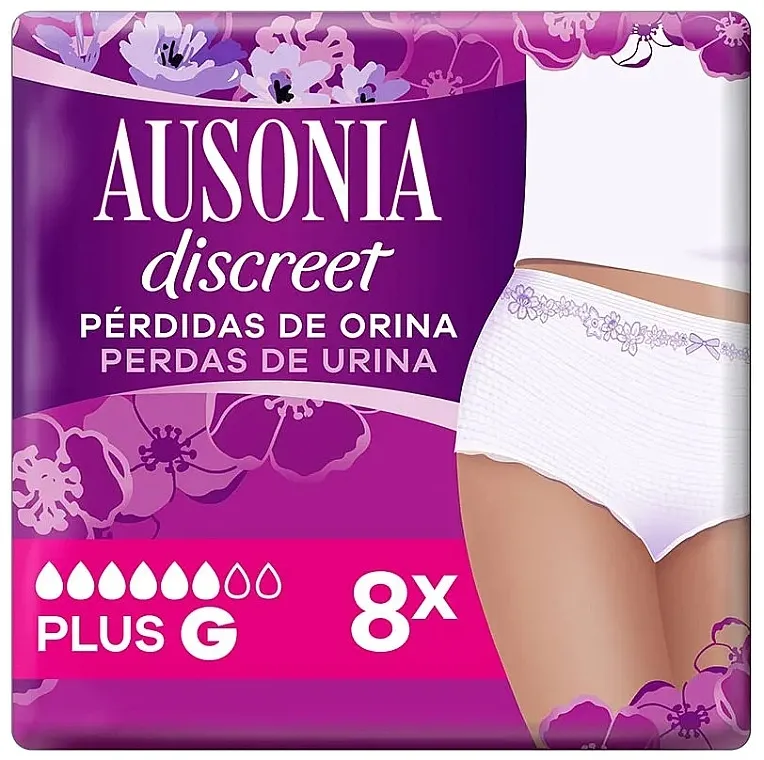 Ausonia Discreet Plants Plus G Ulošci-gaćice, 8 kom.
