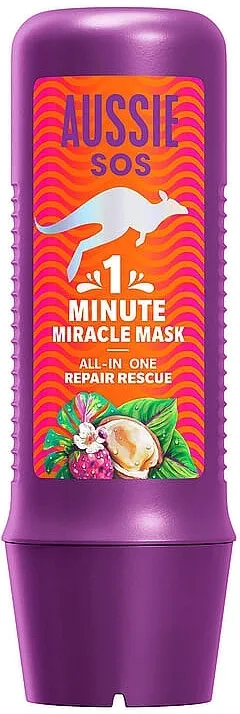 Aussie 1 Minute Miracle Repair Rescue Hranjiva intenzivna maska za suvu ili oštećenu kosu